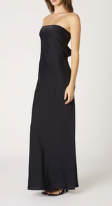 Strapless Tie Back Maxi Dress