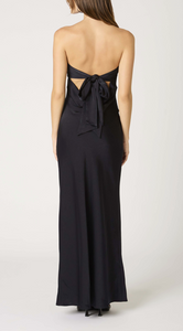 Strapless Tie Back Maxi Dress