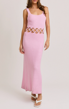 Load image into Gallery viewer, Square Neck Sleeveless Crochet Midi Dress