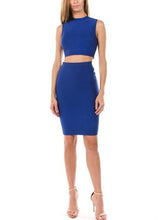 Load image into Gallery viewer, High Waisted Midi Bodycon Skirt