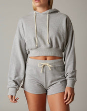 Load image into Gallery viewer, Hooded Cropped Sweatshirt