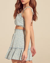 Load image into Gallery viewer, Smocked Waist Peasant Mini Skirt