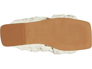 Braided Leather Crisscross Sandal