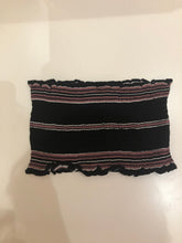 Load image into Gallery viewer, Stripe Ruched Tube Crop Top