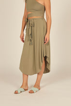 Load image into Gallery viewer, U Hem Slight A Line Midi Skirt