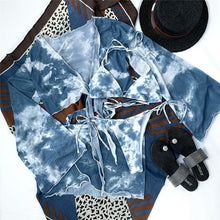 Load image into Gallery viewer, Cloud Tie Dye 4 Piece Bikini Set