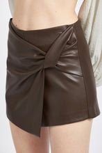 Load image into Gallery viewer, High Waisted Twist Front Mini Skirt