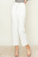 Load image into Gallery viewer, Corduroy Paperbag Waist Tie Front Pants