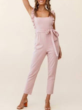 Load image into Gallery viewer, Ruffle Sleeveless Jumpsuit
