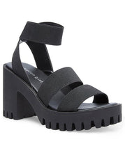Load image into Gallery viewer, Elastic Lug Sole Ankle Strap Sandal
