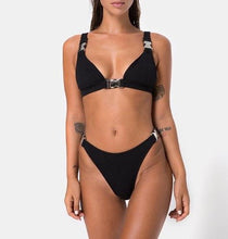 Load image into Gallery viewer, Triangle Buckle High Cut Bikini