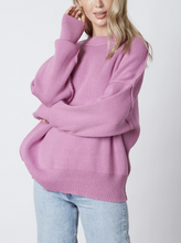 Load image into Gallery viewer, Drop Shoulder Crew Neck Sweater