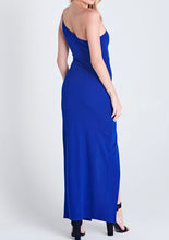Load image into Gallery viewer, One Shoulder Side Slit Maxi Dress