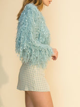 Load image into Gallery viewer, Fuzzy Fringe Crop Sweater