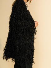 Load image into Gallery viewer, Fuzzy Fringe Open Front Cardigan