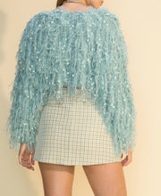 Load image into Gallery viewer, Fuzzy Fringe Crop Sweater
