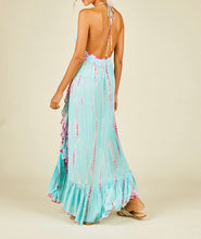 Load image into Gallery viewer, Tie Dyed Cutout Halter Maxi Dress
