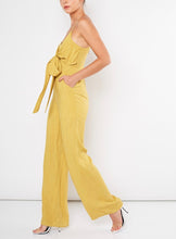 Load image into Gallery viewer, Two Pocket Tie Front Jumpsuit
