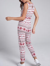 Load image into Gallery viewer, Sleeveless Christmas Print Jumpsuit