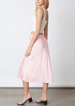 Load image into Gallery viewer, Satin Bias Cut Lined Midi Skirt