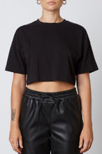 Load image into Gallery viewer, Short Sleeve Oversize Crop T Shirt