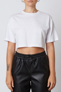Short Sleeve Oversize Crop T Shirt
