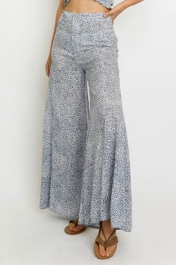 High Waist Leopard Gaucho Pant