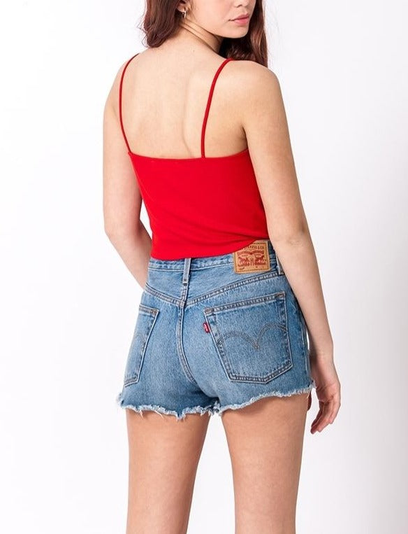 Ribbed Ruched Drawstring Cami Crop Top – shop hey chick