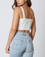 Load image into Gallery viewer, Ribbed Square Neck Knit Sleeveless Crop Top