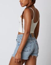 Load image into Gallery viewer, Spaghetti Strap Ruched Tie Crop Top