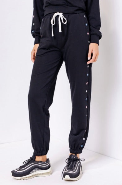 Star Embroidered 2 Pocket Joggers