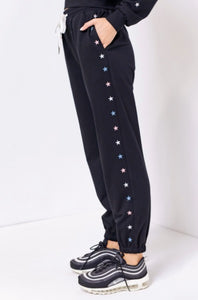 Star Embroidered 2 Pocket Joggers