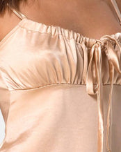 Load image into Gallery viewer, Satin Tie Slip Mini Dress