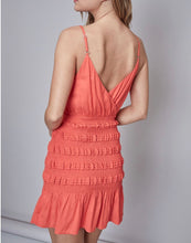 Load image into Gallery viewer, Faux Wrap Smocked Dress