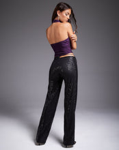 Load image into Gallery viewer, Sequin Cut Out Wide Leg Pants