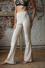 Load image into Gallery viewer, Ribbed Velvet Flare Pant