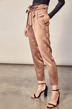 Load image into Gallery viewer, Satin Paper Bag Waist Pants