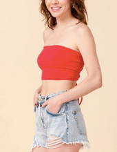 Load image into Gallery viewer, Lace Up Back Bandeau Top