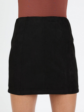 Load image into Gallery viewer, High Waisted Eco Suede Skirt