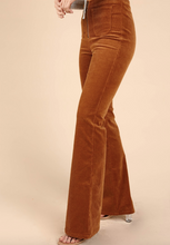 Load image into Gallery viewer, Stretch Corduroy 2 Pocket High Waist Flare Pants