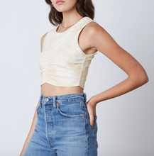 Load image into Gallery viewer, Tie Dye Sleeveless Rib Ruch Crop Top