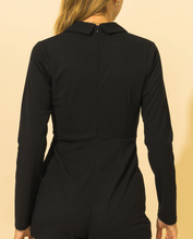 Load image into Gallery viewer, Notch Collar Long Sleeve Romper