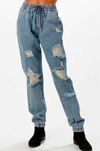 Load image into Gallery viewer, Denim Joggers
