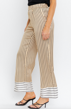 Load image into Gallery viewer, Satin Wide Leg Stripe Pants