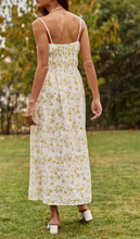 Load image into Gallery viewer, Printed Cotton Eyelet Midi Dress