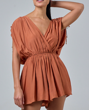 Load image into Gallery viewer, Open Back Surplice Romper