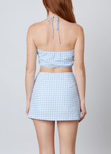 Load image into Gallery viewer, Gingham Halter Crop Top