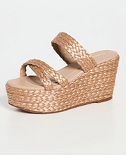 Load image into Gallery viewer, Braided Raffia Cross-Over Wedges