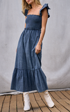 Load image into Gallery viewer, Smocking Bodice Maxi Dress