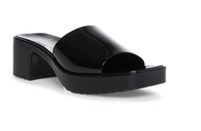 Load image into Gallery viewer, Chunky Heel Rubber Slide Sandal